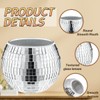 GSYUWIH 6 Pcs Disco Ball Planter,Silver Disco Ball Vase,Mirrored Disco