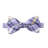 Spring Notion Men's Tartan Plaid Woven Bow Tie Lilac