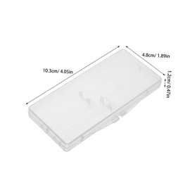 Healeved 10pcs Transparent Interdental Brush Holder Box Portable Storage Case for Home Travel Compact Design for Easy Identification Dustproof Protection for Two Brushes