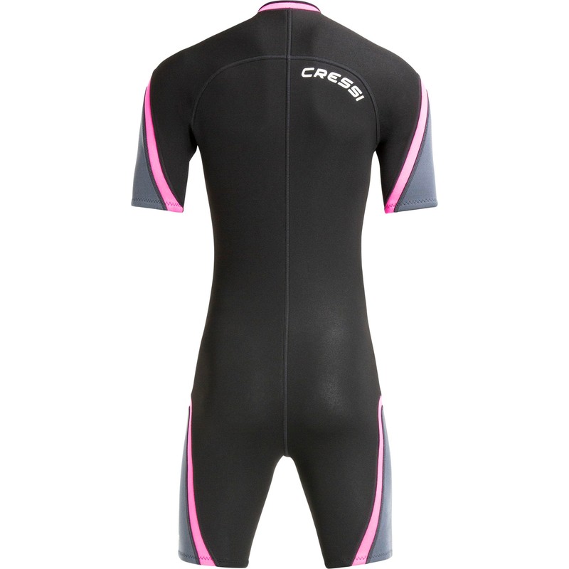 Cressi Women's Shortie Wetsuit, Black/Aguamarina, XS UK