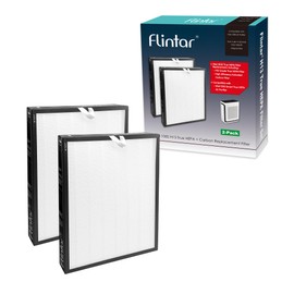 Flintar Vital 100S Replacement Filter, Compatible with LEVOIT Vital 100S Air Purifier, H13 True HEPA + Activated Carbon Replacement filter, Part # Vital 100S-RF, Original Filter, 2-Pack