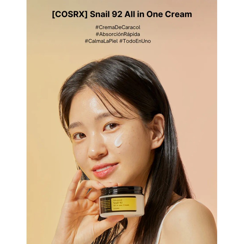 Cosrx Advanced Snail All One Cream Mucina Hidratación Completa