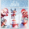 DERAYEE Christmas Window Decoration, Large Window Decoration, Snowflakes Window Decoration