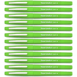 Paper Mate Flair Felt Tip Pens, Medium Point, Pack of 12 (Light Green)