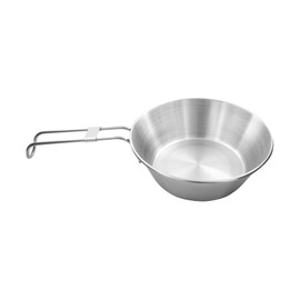 Tatonka Bowl 500 ml Stainless Steel Bowl with Removable Folding Handle and Volume Scale Diameter 15 x 5 cm