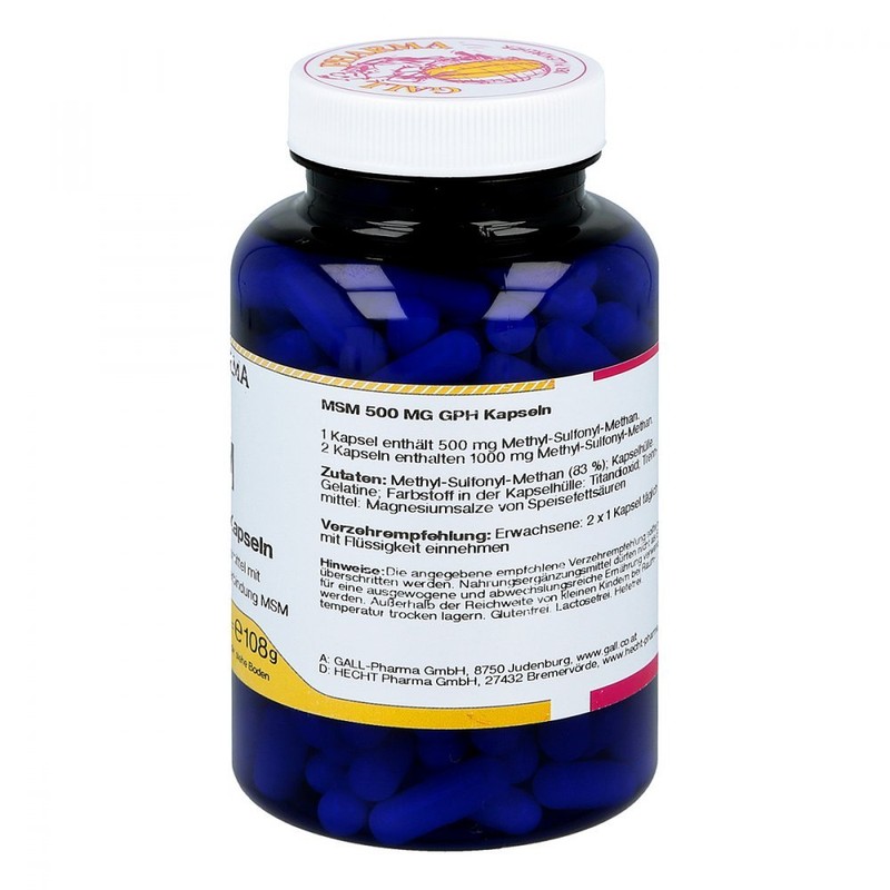 MSM 500 mg GPH Capsules Pack of 180
