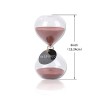 SWISSELITE 60 Minute Clear Glass Hourglass Timer 6.3 Inch Sand