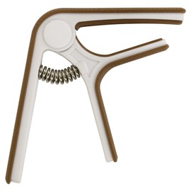Aria Ultra Lightweight Guitar Capos GC – 12 – Nylon Acoustic/Electric Guitar for , brown/white