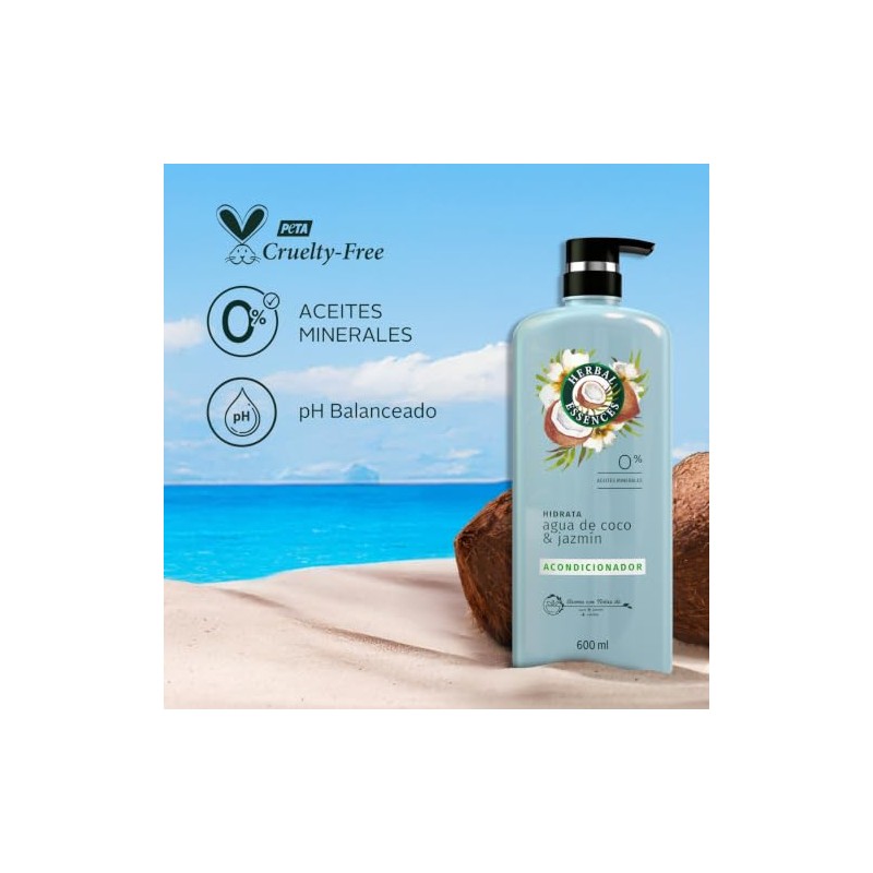 Herbal Essences Acondicionador Hidrata Agua de Coco 600 ml