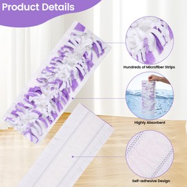 20 Count Disposable Mop Pads Refills for Power Mop Multi-Surface Mop, Spray Replacement Pad for Hard Floor Cleaning