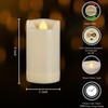 2" X 4" Battery Operated Flameless Candles with Timer, Waterproof