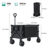 YITAHOME Large Collapsible Foldable Utility Wagon, 200L All-Terrain Beach Cart
