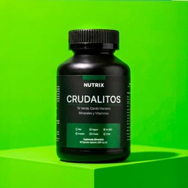 Nutrix Crudalitos Suplemento Cardo Mariano Electrolitos Complejo Verde Resveratrol Apoyo Hepático Bienestar Gluten Lácteos
