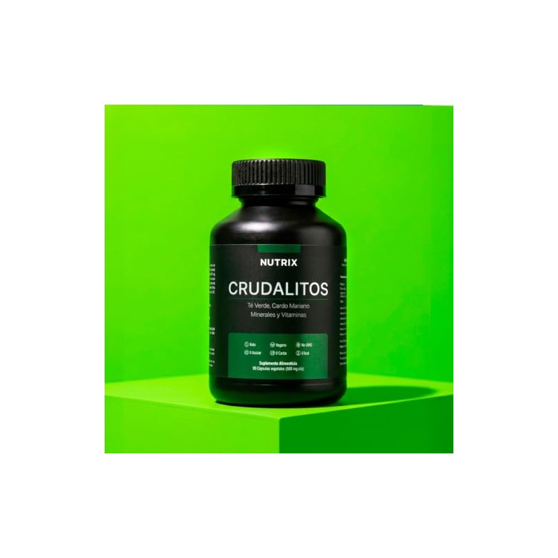 Nutrix Crudalitos Suplemento Cardo Mariano Electrolitos Complejo Verde Resveratrol Apoyo