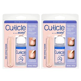 Esteemia Cuticle Away Clamshell w/free cuticle pusher 1oz x 2 packs