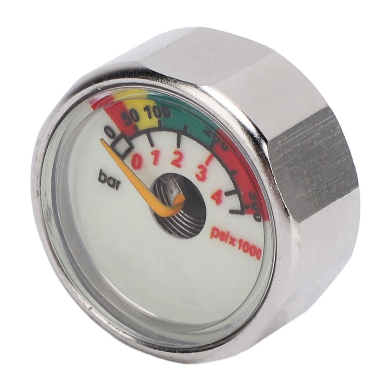 Pony Bottle Pressure Gauge Air Diving Cylinder Oxygen Tank Stainless