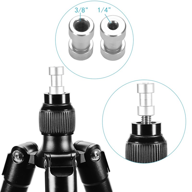 Neewer® 15 Pieces 1/4" 3/8"Metal Threaded Screw Converter Adapter for