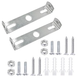 Light Fixture Ceiling Bracket, 2 Pack Pendant Light Bracket 95mm Ceiling Light Plate Kit with Screw Washer Nut for Chandelier Lighting Home Office Silver