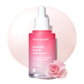 Face Republic- Blooming Forever Rosé Serum - Suero de rosa revitalizante que repone la piel cansada, al mismo tiempo que restaura la firmeza y...     