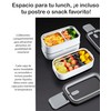 Lonchera De Acero Inoxidable Caja De Almuerzo Con Separadores (BLANCO)