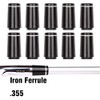 Golf Builder 10pcs Custom Black Tip Size .355 Golf Ferrules