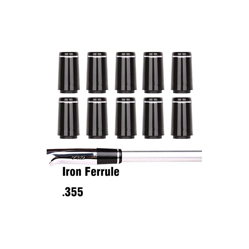 Golf Builder 10pcs Custom Black Tip Size .355 Golf Ferrules