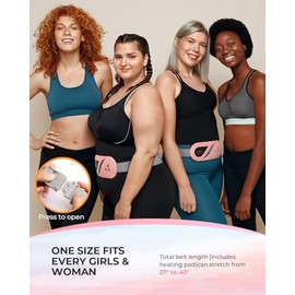CooCoCo Almohadilla Térmica Mejorada 2025 Para Cólicos Menstruales, Regalo Para El Día De La Madre Para Mamá, Esposa, Hija O Novia, Cinturón Inalámbrico Para Aliviar Los Cólicos Menstruales, Almohadil