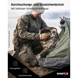 KinetiXx X-Viper Tactical Gloves Black Size L – Winter Gloves Outdoor – Military Equipment – German Army & Police – Waterproof – 1 Pair