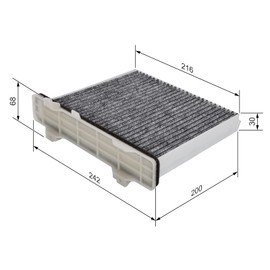 Bosch R2498 - Cabin Filter activated-carbon