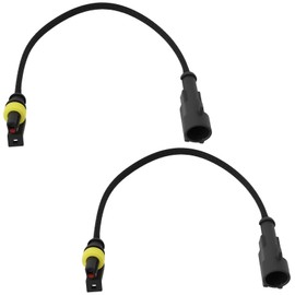 eMagTech 2 Stück 1-poliger Öldruckschalter-Kabelbaumstecker für die Automobilpipeline Wasserdichter Anschlussstecker Kompatibel mit Opel