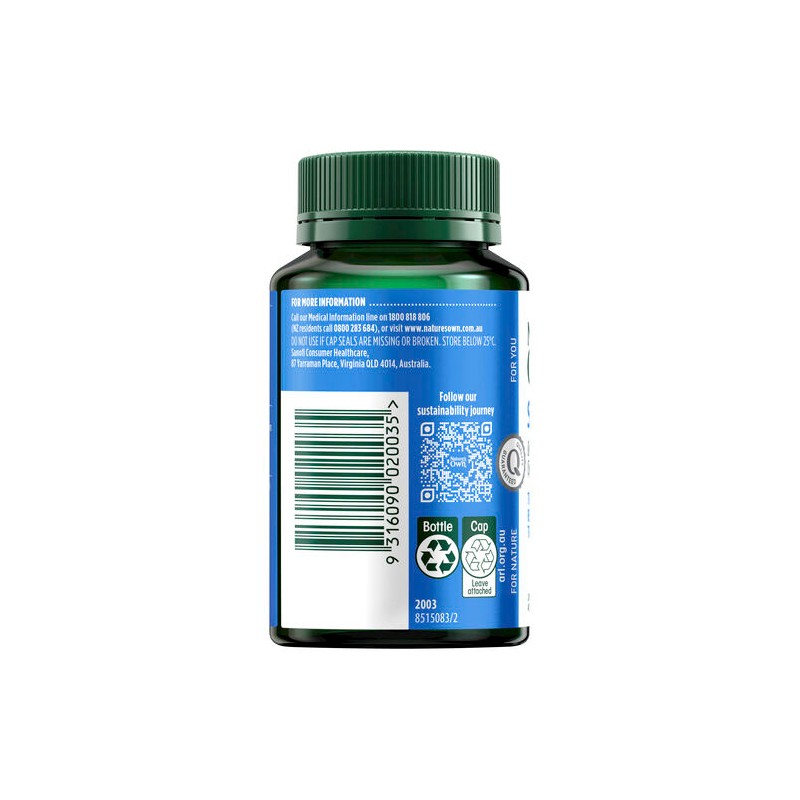 Nature's Own Slippery Elm 400Mg 60 Capsules
