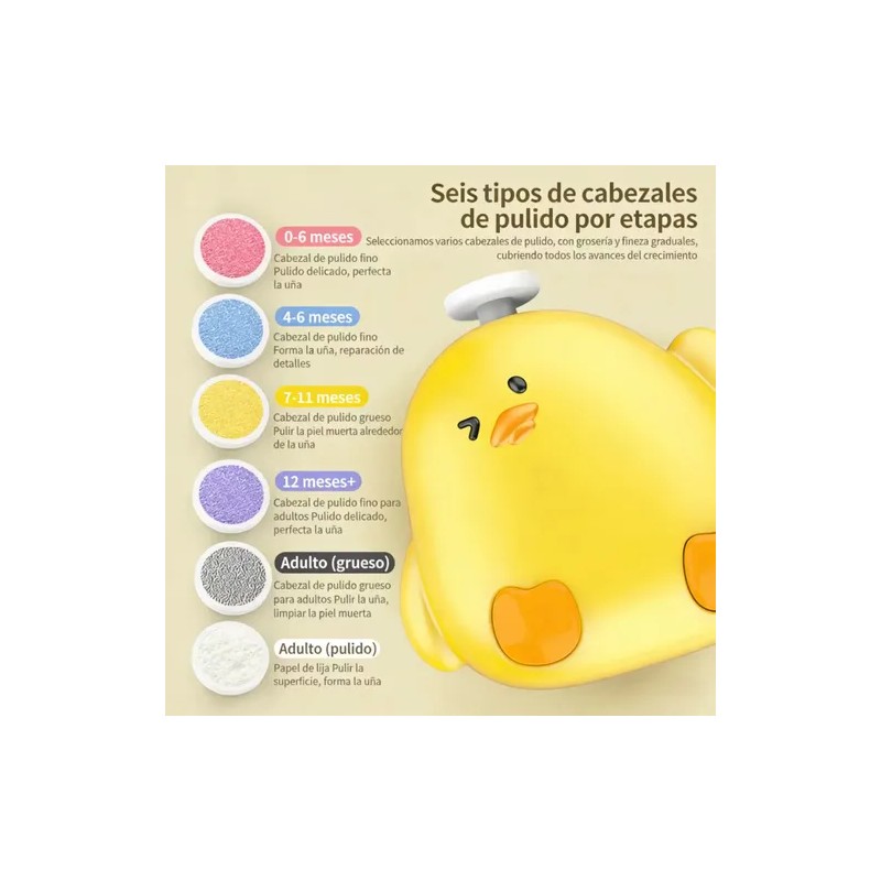 Limas Para Uñas Bebé - Lima De Uñas Eléctrica Recargable