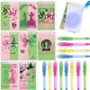 Junyaoii 12 UV Pens and 12 Witch themed Notebooks, Children's