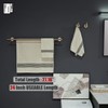 JQK Bathroom Hardware Set, 5-Piece Bath Accessories Set Champagne Bronze