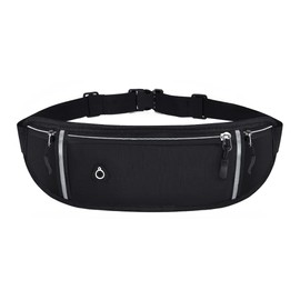 JEYORZY 1 x Flat Bum Bag, Money Belt with RFID Blocking Technology, Waterproof Waist Bag for Men and Women, The Theft-Proof Travel Bag is Suitable for Transporting Passports Cash