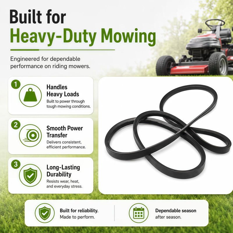 130969 532130969 Drive Belt Compatible with Husqvarna Craftsman Tractors
