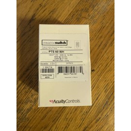 AcuityControls Sensor Switch PTS 60 WH, Programmable Interval Timer Switch 60 Min White