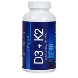 NLS Essentials®| D3 400 UI + K2 para mejor absorción |120 cápsulas vegetales
