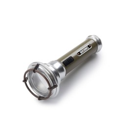 Barebones Vintage Flashlight - Battery Powered, USB Rechargeable Flashlight with 15-Hour Run Time - LED Small Flashlight Perfect Camping Essentials and Hiking Accessories (Olive Drab)