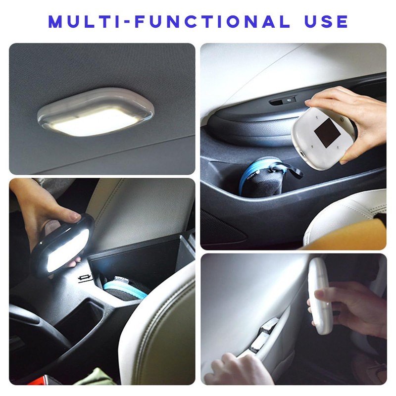 Ohleats Car Interior Ceiling Roof Lights, Magnetic Rechargeable USB Wireless