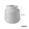 Milageto 1L Paint Cup Storage Container White Replacement with Thread