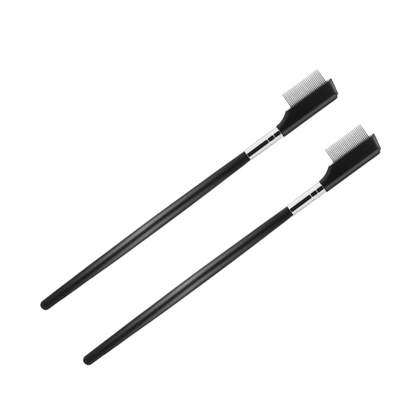 FOMIYES 3sets Stainless Steel Lash Brush Comb Eyelash Separator Tool