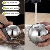 2PCS Circular stainless steel rolling tool,Rolling Dough Ball,Non Stick Smooth