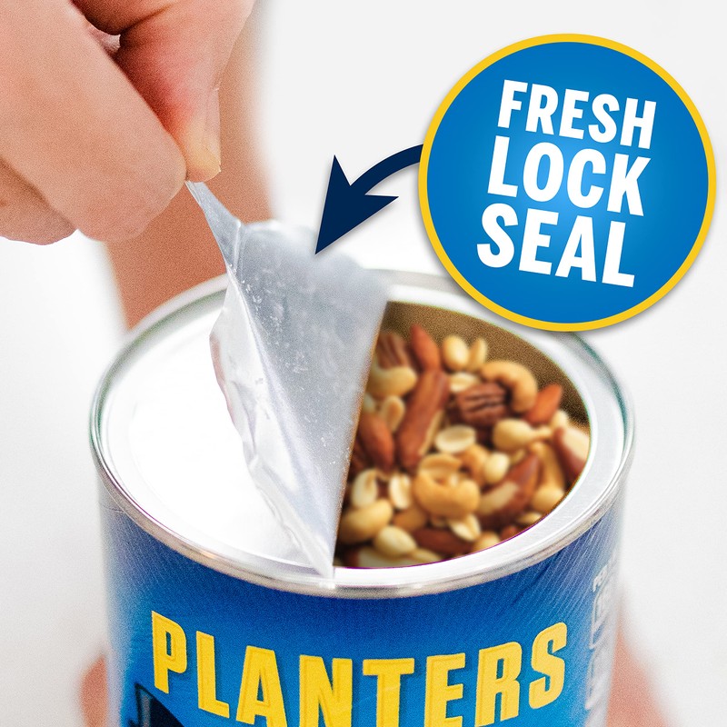 PLANTERS Lightly Salted Mix Nuts, Party Snacks, Plant-Based Protein, 15