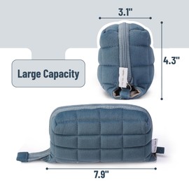 Mr. Pen- Large Capacity Pillow Pencil Case, Blue Pencil Pouch, School/College Pencil Case