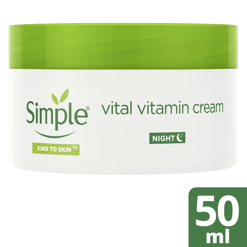 Simple Kind to Skin Vital Vitamin Night Cream restores and