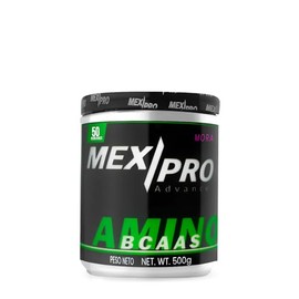 MexPro Aminoacidos BCAAS 500Gr Sabor Mora                                                                                                             