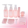 Minkissy 20 Pcs Shampoo Lotion Travel Bottles Portable Plastic Containers