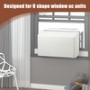 BJADE'S Indoor Window AC Cover for U-Shaped Window Air Conditioner