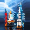Building Block Space Exploration Shuttle Toy Aerospace Building Kit with